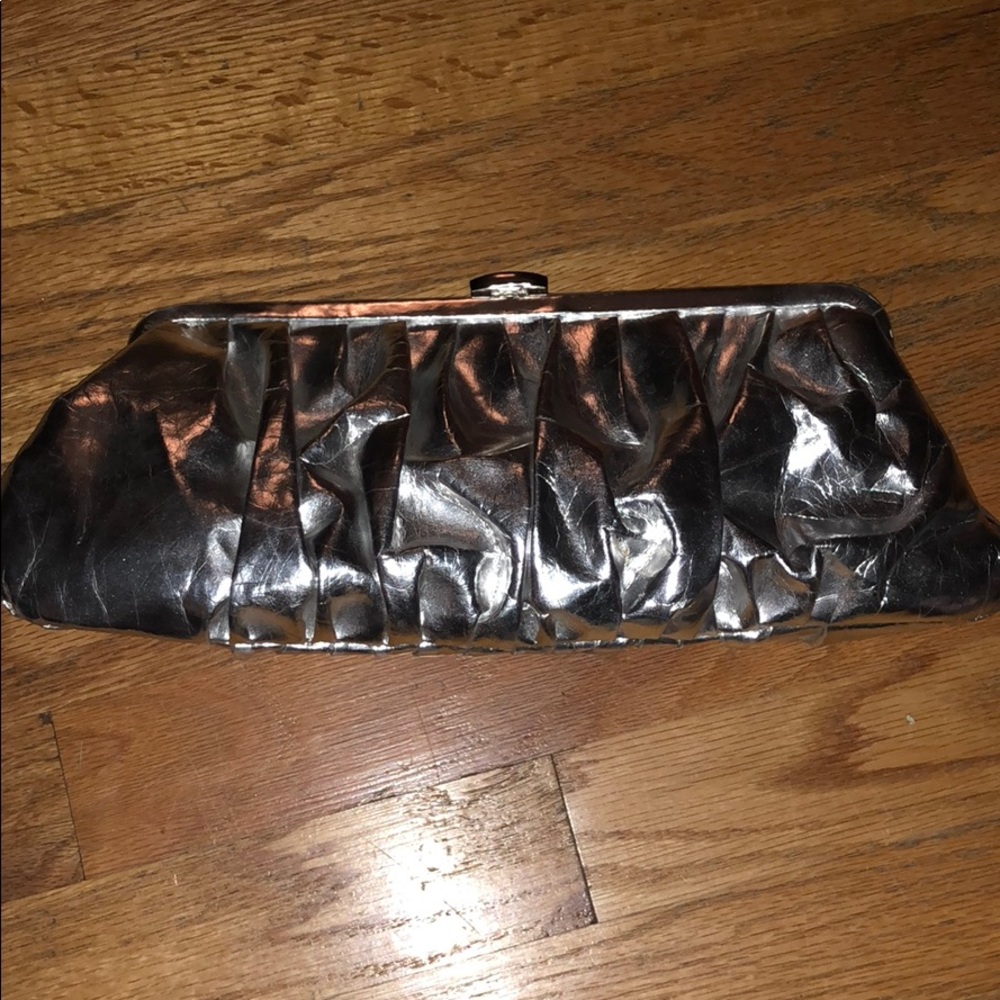 Silver Fancy Clutch